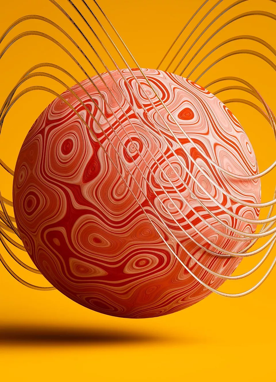 Bal met ringen eromheen
